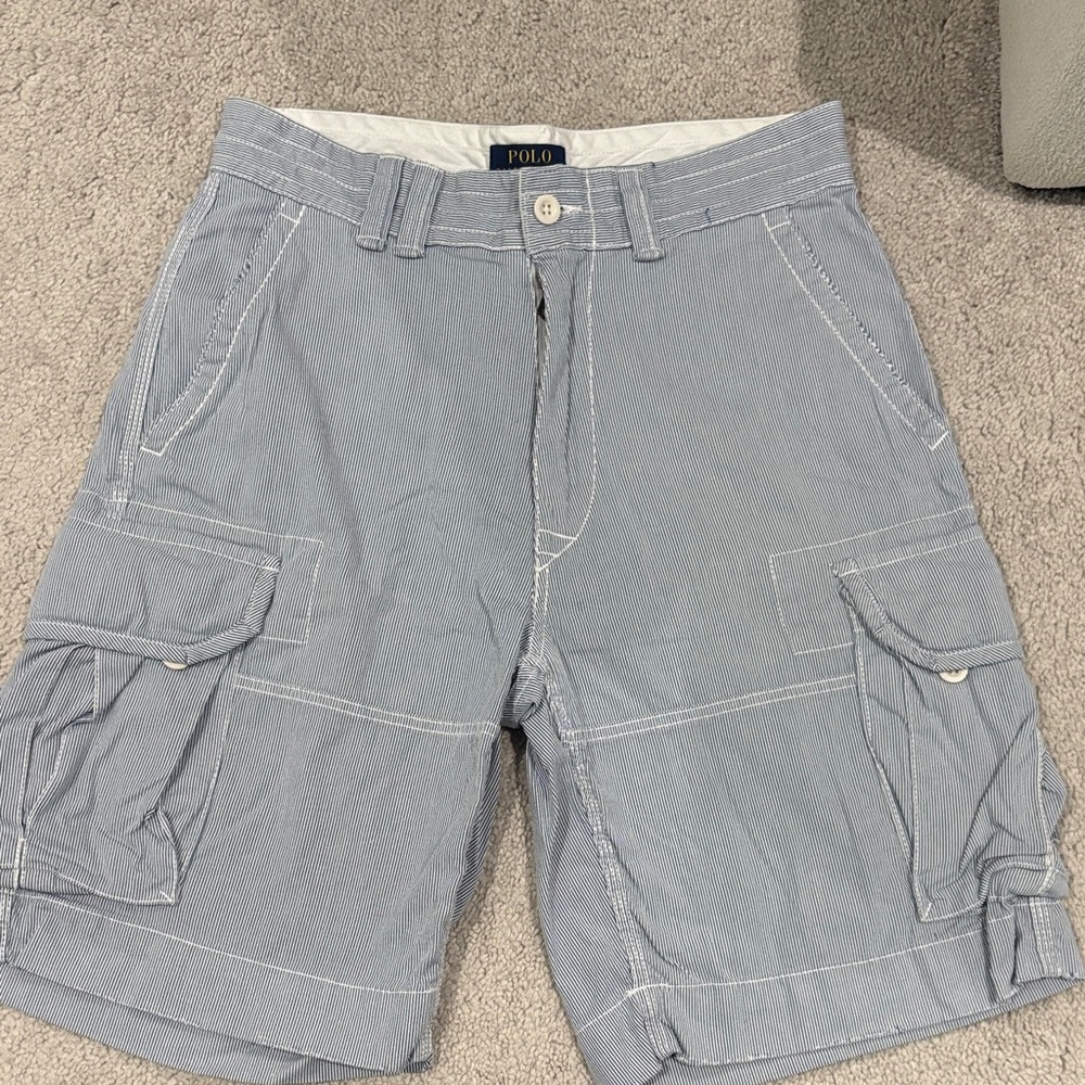Ralph Lauren Men's Light Gray Cargo Shorts